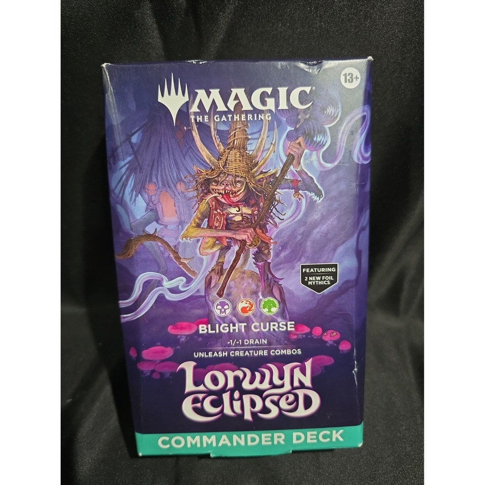MTG Lorwyn Eclipsed Blight Curse Commander Deck Wizards of the Coast Foil NEW